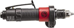 Chicago Pneumatic - 3/8" Keyed Chuck - Inline Handle, 2,100 RPM, 0.4 hp, 90 psi - Americas Industrial Supply