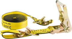 Erickson Manufacturing - 20' Long x 2" Wide, 10,000 Lb Basket Capacity, Polyester & Steel Web Sling - Yellow - Americas Industrial Supply