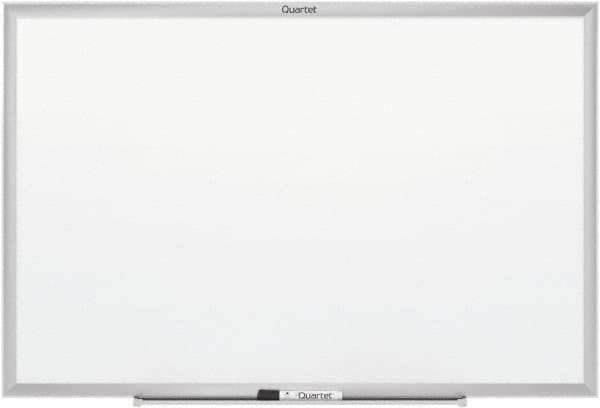 Quartet - 48" High x 72" Wide Magnetic Dry Erase Board - Steel, Includes Z-Bracket - Americas Industrial Supply