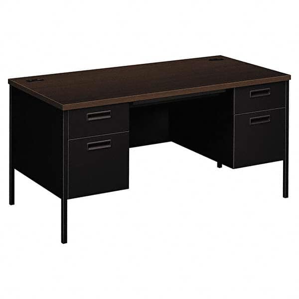 Hon - Office Desks Type: Double Pedestal Desk Center Draw: Yes - Americas Industrial Supply