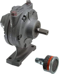 Gast - 3/4 hp Clockwise Foot Air Actuated Motor - 3,000 Max RPM, 1.13" Shaft Length, 4.94" OAL, 1/2" Shaft Diam - Americas Industrial Supply