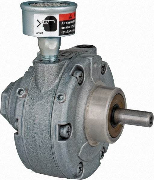 Gast - 3/4 hp Counterclockwise Hub Air Actuated Motor - 3,000 Max RPM, 1.13" Shaft Length, 4.94" OAL, 1/2" Shaft Diam - Americas Industrial Supply