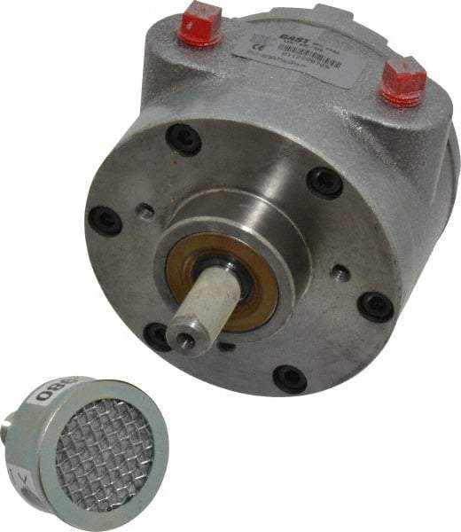 Gast - 1-1/2 hp Reversible Face Air Actuated Motor - 3,000 Max RPM, 1.12" Shaft Length, 5.81" OAL, 1/2" Shaft Diam - Americas Industrial Supply