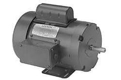 Leeson - 1/2 Max hp, 3,450 Max RPM, Electric AC DC Motor - 115, 208, 230 V Input, Single Phase, 48 Frame - Americas Industrial Supply