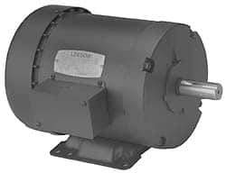 Leeson - 1/4 Max hp, 1,725 Max RPM, Electric AC DC Motor - 208-230/460 V Input, Three Phase, 48 Frame - Americas Industrial Supply