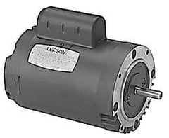 Leeson - 3/4 Max hp, 3,450 Max RPM, Electric AC DC Motor - 115, 208, 230 V Input, Single Phase, 56H Frame - Americas Industrial Supply