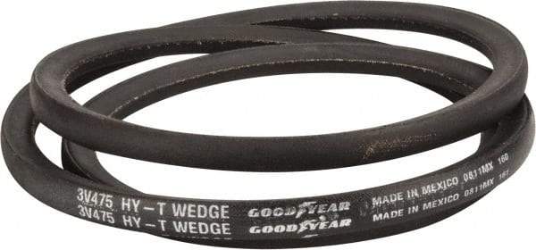 Continental ContiTech - Section 3V, 48" Outside Length, V-Belt - Fiber Reinforced Wingprene Rubber, HY-T Wedge MatchmakerEnvelope, No. 3V475 - Americas Industrial Supply