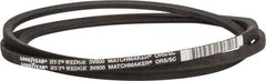 Continental ContiTech - Section 3V, 80" Outside Length, V-Belt - Fiber Reinforced Wingprene Rubber, HY-T Wedge MatchmakerEnvelope, No. 3V800 - Americas Industrial Supply