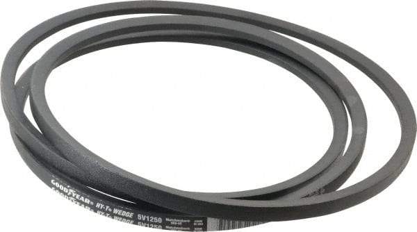Continental ContiTech - Section 5V, 125" Outside Length, V-Belt - Fiber Reinforced Wingprene Rubber, HY-T Wedge MatchmakerEnvelope, No. 5V1250 - Americas Industrial Supply