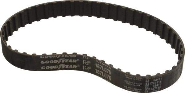 Continental ContiTech - Section L, 3/4" Wide, Timing Belt - Helanca Weave Stretch Nylon, L Series Belts Positive Drive, No. 187L - Americas Industrial Supply
