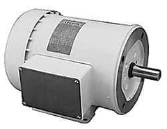 Leeson - 1/2 Max hp, 3,450 Max RPM, Electric AC DC Motor - 208-230/460 V Input, Three Phase, D56C Frame - Americas Industrial Supply