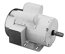 Leeson - 1/2 Max hp, 1,725 Max RPM, Electric AC DC Motor - 115, 208, 230 V Input, Single Phase, C56 Frame - Americas Industrial Supply