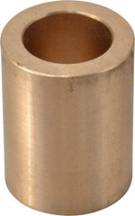 Made in USA - 3/4" Inside x 1-1/8" Outside Diam, Cast Bronze Sleeve Bearing - 1-1/2" OAL - Americas Industrial Supply