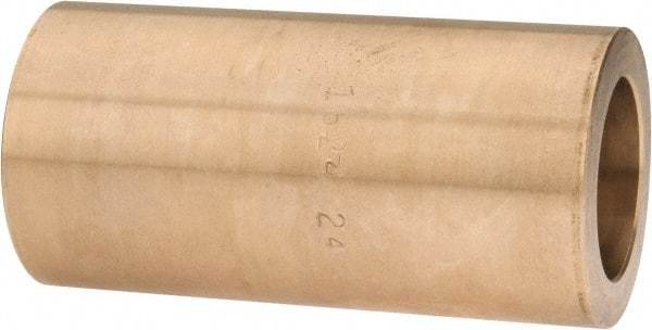 Made in USA - 1" Inside x 1-1/2" Outside Diam, Cast Bronze Sleeve Bearing - 3" OAL - Americas Industrial Supply