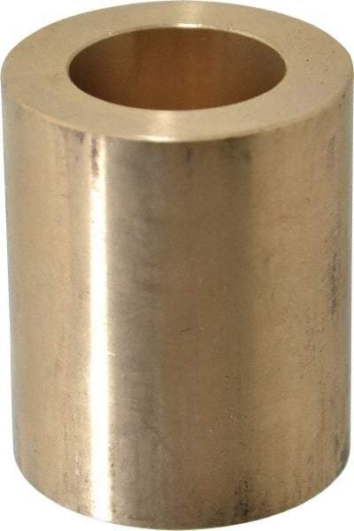 Made in USA - 1" Inside x 1-5/8" Outside Diam, Cast Bronze Sleeve Bearing - 2" OAL - Americas Industrial Supply