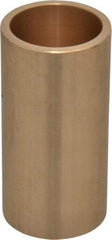 Made in USA - 1-1/4" Inside x 1-1/2" Outside Diam, Cast Bronze Sleeve Bearing - 3" OAL - Americas Industrial Supply