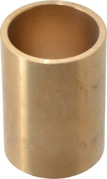 Made in USA - 1-1/2" Inside x 1-3/4" Outside Diam, Cast Bronze Sleeve Bearing - 2-1/2" OAL - Americas Industrial Supply