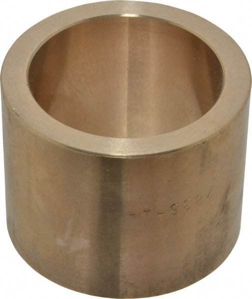 Made in USA - 1-3/4" Inside x 2-1/4" Outside Diam, Cast Bronze Sleeve Bearing - 1-3/4" OAL - Americas Industrial Supply