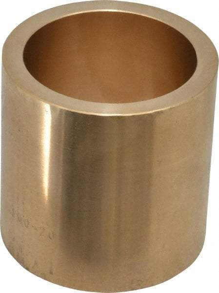 Made in USA - 2" Inside x 2-1/2" Outside Diam, Cast Bronze Sleeve Bearing - 2-1/2" OAL - Americas Industrial Supply