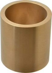 Made in USA - 2-1/4" Inside x 2-3/4" Outside Diam, Cast Bronze Sleeve Bearing - 3" OAL - Americas Industrial Supply