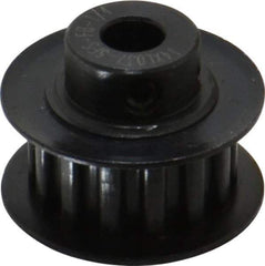 Power Drive - 14 Tooth, 1/4" Inside x 0.871" Outside Diam, Timing Belt Pulley - 1/4, 3/8" Belt Width, 0.891" Pitch Diam, Steel & Cast Iron - Americas Industrial Supply