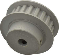 Power Drive - 20 Tooth, 1/4" Inside x 1.253" Outside Diam, Timing Belt Pulley - 1/4, 3/8" Belt Width, 1.273" Pitch Diam, Steel & Cast Iron - Americas Industrial Supply