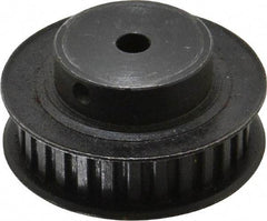 Power Drive - 28 Tooth, 1/4" Inside x 1.763" Outside Diam, Timing Belt Pulley - 1/4, 3/8" Belt Width, 1.783" Pitch Diam, Steel & Cast Iron - Americas Industrial Supply