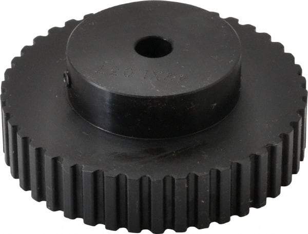 Power Drive - 42 Tooth, 5/16" Inside x 2.654" Outside Diam, Timing Belt Pulley - 1/4, 3/8" Belt Width, 2.674" Pitch Diam, Steel & Cast Iron - Americas Industrial Supply