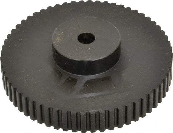 Power Drive - 60 Tooth, 3/8" Inside x 3.8" Outside Diam, Timing Belt Pulley - 1/4, 3/8" Belt Width, 3.82" Pitch Diam, Steel & Cast Iron - Americas Industrial Supply