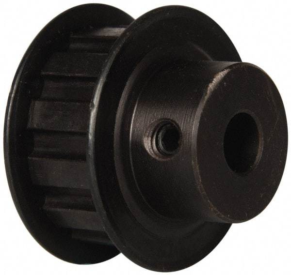 Power Drive - 12 Tooth, 3/8" Inside x 1.402" Outside Diam, Timing Belt Pulley - 1/2" Belt Width, 1.432" Pitch Diam, Steel & Cast Iron - Americas Industrial Supply