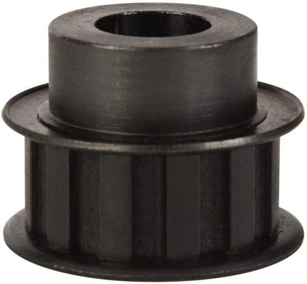 Power Drive - 12 Tooth, 1/2" Inside x 1.402" Outside Diam, Timing Belt Pulley - 1/2" Belt Width, 1.432" Pitch Diam, Steel & Cast Iron - Americas Industrial Supply