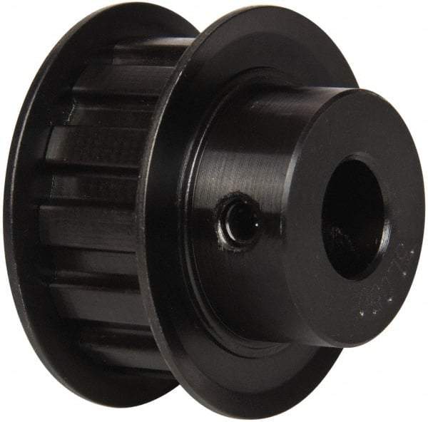 Power Drive - 13 Tooth, 1/2" Inside x 1.522" Outside Diam, Timing Belt Pulley - 1/2" Belt Width, 1.552" Pitch Diam, Steel & Cast Iron - Americas Industrial Supply