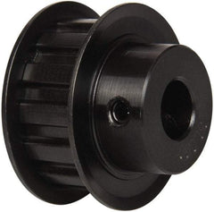 Power Drive - 13 Tooth, 1/2" Inside x 1.522" Outside Diam, Timing Belt Pulley - 1/2" Belt Width, 1.552" Pitch Diam, Steel & Cast Iron - Americas Industrial Supply