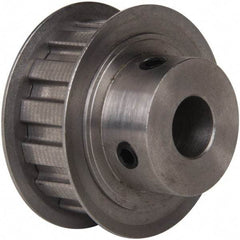 Power Drive - 14 Tooth, 1/2" Inside x 1.641" Outside Diam, Timing Belt Pulley - 1/2" Belt Width, 1.671" Pitch Diam, Steel & Cast Iron - Americas Industrial Supply