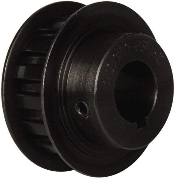 Power Drive - 16 Tooth, 3/4" Inside x 1.88" Outside Diam, Timing Belt Pulley - 1/2" Belt Width, 1.91" Pitch Diam, Steel & Cast Iron - Americas Industrial Supply