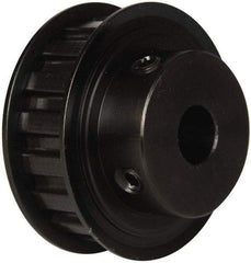 Power Drive - 17 Tooth, 1/2" Inside x 2" Outside Diam, Timing Belt Pulley - 1/2" Belt Width, 2.029" Pitch Diam, Steel & Cast Iron - Americas Industrial Supply