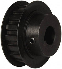 Power Drive - 17 Tooth, 5/8" Inside x 2" Outside Diam, Timing Belt Pulley - 1/2" Belt Width, 2.029" Pitch Diam, Steel & Cast Iron - Americas Industrial Supply