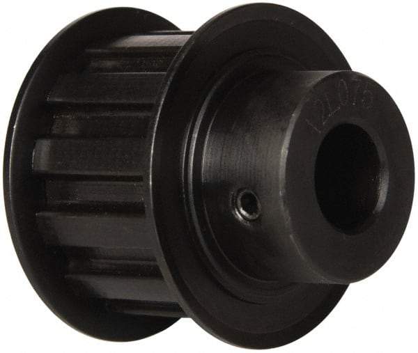 Power Drive - 12 Tooth, 1/2" Inside x 1.402" Outside Diam, Timing Belt Pulley - 3/4" Belt Width, 1.432" Pitch Diam, Steel & Cast Iron - Americas Industrial Supply