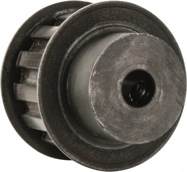 Power Drive - 13 Tooth, 3/8" Inside x 1.522" Outside Diam, Timing Belt Pulley - 3/4" Belt Width, 1.552" Pitch Diam, Steel & Cast Iron - Americas Industrial Supply