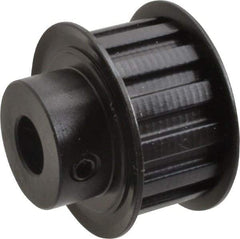 Power Drive - 14 Tooth, 1/2" Inside x 1.641" Outside Diam, Timing Belt Pulley - 3/4" Belt Width, 1.671" Pitch Diam, Steel & Cast Iron - Americas Industrial Supply
