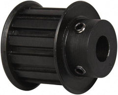 Power Drive - 13 Tooth, 1/2" Inside x 1.522" Outside Diam, Timing Belt Pulley - 1" Belt Width, 1.552" Pitch Diam, Steel & Cast Iron - Americas Industrial Supply