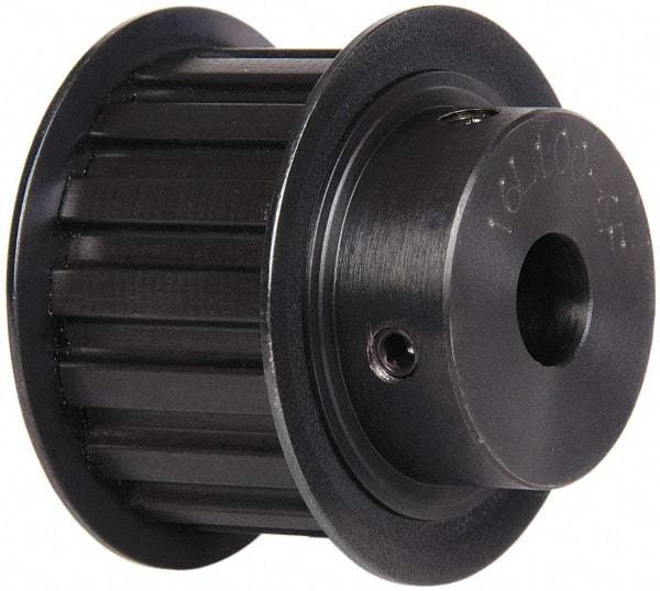 Power Drive - 16 Tooth, 1/2" Inside x 1.88" Outside Diam, Timing Belt Pulley - 1" Belt Width, 1.91" Pitch Diam, Steel & Cast Iron - Americas Industrial Supply