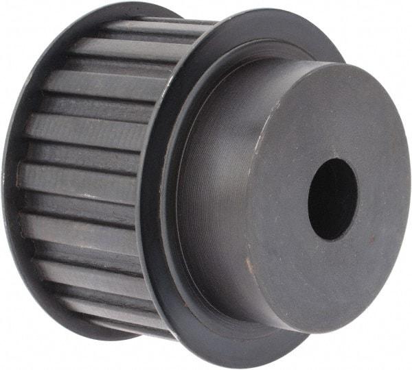 Power Drive - 20 Tooth, 3/4" Inside x 3.129" Outside Diam, Timing Belt Pulley - 1-1/2" Belt Width, 3.183" Pitch Diam, Steel & Cast Iron - Americas Industrial Supply