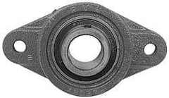 Value Collection - 197mm OAL2-Bolt Flange Bearing - 7700 Lb Dyn Cap, Cast Iron - Americas Industrial Supply