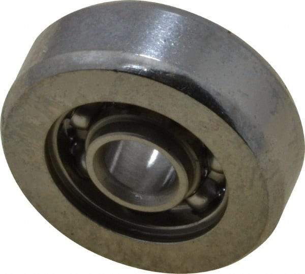 Value Collection - 1/8" Bore Diam, 1/2" OD, Open Miniature Radial Ball Bearing - 11/64" Wide, 1 Row, Round Bore, 49 Lb Static Capacity, 144 Lb Dynamic Capacity - Americas Industrial Supply