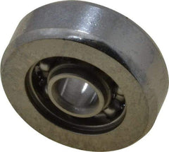 Value Collection - 1/8" Bore Diam, 1/2" OD, Open Miniature Radial Ball Bearing - 11/64" Wide, 1 Row, Round Bore, 49 Lb Static Capacity, 144 Lb Dynamic Capacity - Americas Industrial Supply