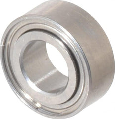 Value Collection - 5/32" Bore Diam, 5/16" OD, Double Shield Miniature Radial Ball Bearing - 1/8" Wide, 1 Row, Round Bore, 29 Lb Static Capacity, 81 Lb Dynamic Capacity - Americas Industrial Supply