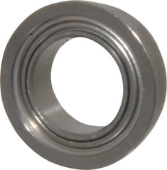 Value Collection - 5/16" Bore Diam, 1/2" OD, Double Shield Miniature Radial Ball Bearing - 5/32" Wide, With Flange, 1 Row, Round Bore, 52 Lb Static Capacity, 122 Lb Dynamic Capacity - Americas Industrial Supply