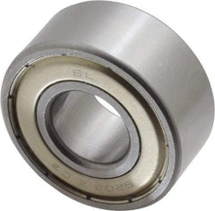 Tritan - 17mm Bore Diam, 40mm OD, Double Shield Angular Contact Radial Ball Bearing - 17.5mm Wide, 2 Rows, Round Bore, 2,000 Lb Static Capacity, 3,300 Lb Dynamic Capacity - Americas Industrial Supply