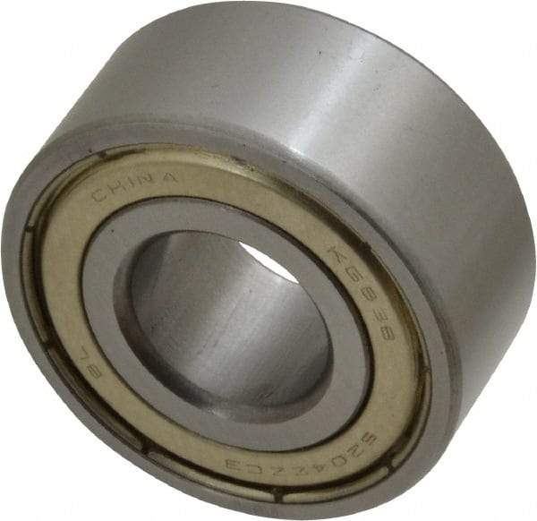 Tritan - 20mm Bore Diam, 47mm OD, Double Shield Angular Contact Radial Ball Bearing - 20.6mm Wide, 2 Rows, Round Bore, 2,700 Lb Static Capacity, 4,400 Lb Dynamic Capacity - Americas Industrial Supply